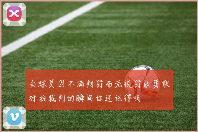当球员因不满判罚而无视罚款勇敢对抗裁判的瞬间你还记得吗